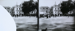 Monaco, Monte-Carlo, Place du Casino., 1904, Magyar Földrajzi Múzeum / Károssy Csaba, sztereófotó, Fortepan #95294