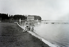 Magyarország, Balatonalmádi, fövenyfürdő., 1929, Schermann Ákos, Schermann Szilárd, Fortepan #95350