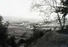 Magyarország, Hont, a település látképe, jobbra a faágak között a Csitári kegyhely kápolnája látszik., 1929, Schermann Ákos, Schermann Szilárd, Fortepan #95379