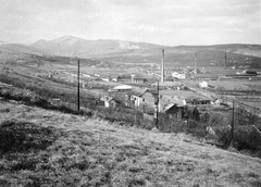 Magyarország, Óbuda, Budapest III., külső Bécsi úti téglagyárak, háttérben a Nagy- és Kiskevély., 1938, Fortepan, látkép, gyárkémény, téglagyár, Budapest, Fortepan #9538