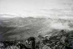 Slovakia,Nízke Tatry, kilátás a Gyömbér (Ďumbier) csúcsról, jobbra a Chopok., 1931, Schermann Ákos, Schermann Szilárd, Czechoslovakia, Tatra Mountains, Fortepan #95443