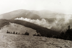 Szlovákia,Alacsony-Tátra, Nagy Meszes-hegy (Veľká Vápenica) az Andrejcev-hegyről nézve., 1938, Schermann Ákos, Schermann Szilárd, Csehszlovákia, Fortepan #95616