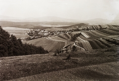 Szlovákia, Kassa, Kavocsán (ekkor önálló, ma a város része) látképe., 1942, Schermann Ákos, Schermann Szilárd, tájkép, látkép, Fortepan #95662