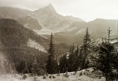 Lengyelország,Lengyel Magas-Tátra, Giewont-hegy., 1934, Schermann Ákos, Schermann Szilárd, hegy, Fortepan #95668