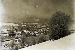 Slovakia, Banská Bystrica, a város látképe észak felől., 1930, Schermann Ákos, Schermann Szilárd, Czechoslovakia, winter, Fortepan #95707