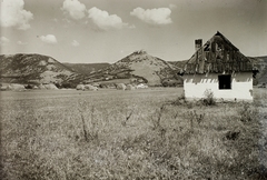 Slovakia, Turňa nad Bodvou, szemben a vár., 1931, Schermann Ákos, Schermann Szilárd, Czechoslovakia, castle ruins, castle, hovel, Fortepan #95712