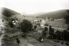 Slovakia, Donovaly, látkép a községtől kelet felé., 1931, Schermann Ákos, Schermann Szilárd, village, hillside, Fortepan #95714