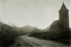 Hungary, Nagybörzsöny, Szent István király templom., 1931, Schermann Ákos, Schermann Szilárd, church, Catholic Church, Romanesque Architecture, Fortepan #95716