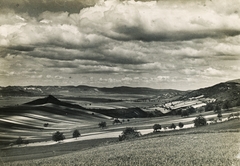 Hungary, Pilisborosjenő, Pilisvörösvári-medence., 1924, Schermann Ákos, picture, clouds, landscape, Fortepan #95775