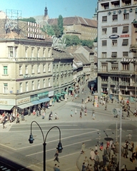 Croatia, Zagreb, Jellasics bán tér (Trg bana Josipa Jelačića)., 1965, Fortepan, Yugoslavia, colorful, neon sign, picture, Fortepan #9600