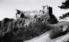 Slovakia, Šášovské Podhradie, Saskő vára., 1930, Schermann Ákos, Czechoslovakia, castle ruins, castle, Fortepan #96006