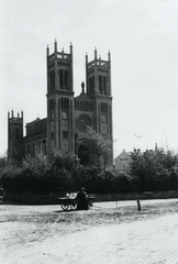 Hungary, Fót, római katolikus templom (Ybl Miklós)., 1924, Schermann Ákos, church, Miklós Ybl-design, Catholic Church, Fortepan #96026