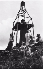 1931, Schermann Ákos, lookout, triangulum point, Fortepan #96030