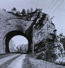 Ausztria, Breitenstein, Semmeringbahn, Krausel alagút., 1905, Schermann Ákos, alagút, Fortepan #96101