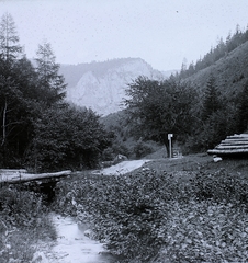 Austria, Breitenstein, turistaút a Semmeringbahn mentén (Semmeringbahn Wanderweg)., 1905, Schermann Ákos, watercourse, landscape, Fortepan #96102