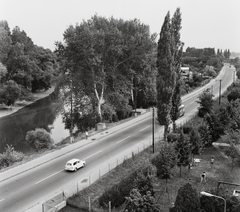 Magyarország, Szentendre, Ady Endre út 28., kilátás a Danubius Szálló tetejéről., 1971, Kotnyek Antal, Fortepan #96443