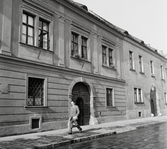 Magyarország, budai Vár, Budapest I., Úri utca 18. és 20., 1960, Kotnyek Antal, utcakép, gázlámpa, Budapest, Fortepan #96493