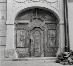 Magyarország, budai Vár, Budapest I., Úri utca 35., 1960, Kotnyek Antal, kapu, kerékvető, Budapest, Fortepan #96494