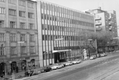 Magyarország, Budapest XI., Fehérvári út a Móricz Zsigmond körtér felé nézve, balra a Vásárhelyi Pál utca torkolata., 1968, UVATERV, posta, Budapest, Fortepan #96930