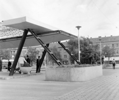 Magyarország, Szeged, Mars (Marx) tér, autóbusz-állomás., 1967, UVATERV, modern építészet, autóbuszállomás, Fortepan #97342