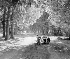 1939, Fortepan, napsütés, AJS-márka, oldalkocsis motorkerékpár, Fortepan #9764