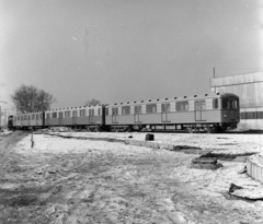 Magyarország, Budapest X., Fehér út, Metró Járműtelep, az első Magyarországra érkezett szovjet metrószerelvény., 1968, UVATERV, metróépítés, metró, Budapest, Fortepan #97647