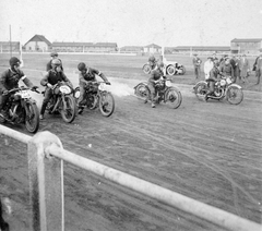 1930, Fortepan, motorkerékpár, motorsport, bukósisak, rajtszám, Fortepan #9765