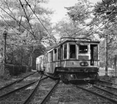 Magyarország, Városliget, Budapest XIV., a Millenniumi Földalatti Vasút mára megszűnt felszíni szakasza a Hősök tere és a Széchenyi fürdő között., 1969, UVATERV, sínpálya, földalatti, Budapest, Fortepan #97744