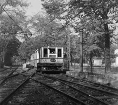 Magyarország, Városliget, Budapest XIV., a Millenniumi Földalatti Vasút mára megszűnt felszíni szakasza a Hősök tere és a Széchenyi fürdő között., 1969, UVATERV, sínpálya, földalatti, Budapest, világörökség, Fortepan #97746