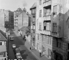 Magyarország, Budapest II., Fényes Elek utca a Keleti Károly utca felé nézve., 1970, UVATERV, Fiat 500, Budapest, Fortepan #97954