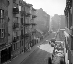 Magyarország, Budapest II., Fényes Elek utca a Keleti Károly utcától a Margit körút (Mártírok útja) felé nézve., 1970, UVATERV, Budapest, Fortepan #97956