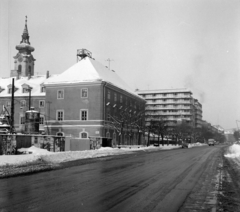 Magyarország, Budapest I., Bem rakpart a Batthyány tértől a Csalogány utca felé nézve., 1971, UVATERV, Budapest, Fortepan #98000