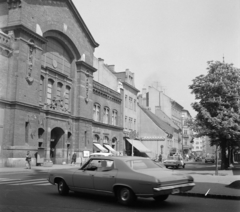 Magyarország, Budapest I., Batthyány téri vásárcsarnok., 1971, UVATERV, autómodell, Budapest, Klunzinger Pál-terv, amerikai gyártmány, Fortepan #98064