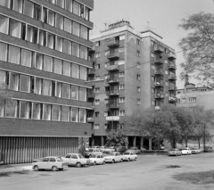 Magyarország, Budapest II., Bem rakpart, szemben a "pontház" a Vitéz utcánál., 1971, UVATERV, Budapest, Fortepan #98069