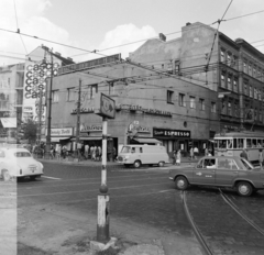 Magyarország, Budapest VIII., Kálvin tér, jobbra az Üllői út., 1971, UVATERV, Barkas-márka, Polski Fiat 125p, Budapest, Fortepan #98106