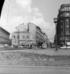 Magyarország, Budapest VIII.,Budapest IX., Kálvin tér, balra a Baross utca, jobbra az Üllői út., 1971, UVATERV, Budapest, Fortepan #98107