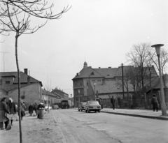 Magyarország, Pécs, Móricz Zsigmond tér a Bajcsy-Zsilinszky utca felé nézve, szemben a Zólyom utca., 1972, UVATERV, Fortepan #98224