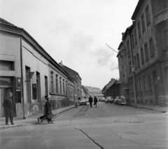 Magyarország, Pécs, Bajcsy-Zsilinszky utca, szemben a Zólyom utca., 1972, UVATERV, Fortepan #98227