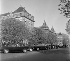 Magyarország, Budapest XI., Műegyetem rakpart a Szent Gellért tér felé nézve., 1972, UVATERV, Budapest, Opel Admiral, Fortepan #98237