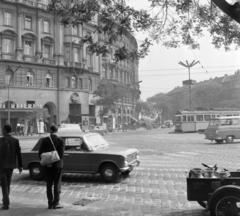 Magyarország, Budapest VI.,Budapest XIII., Nyugati (Marx) tér, szemben a Váci út., 1972, UVATERV, Budapest, Fortepan #98258