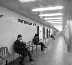 Magyarország, Budapest I., Batthyány tér, metróállomás., 1973, UVATERV, Budapest, modern design, metró, metróállomás, Fortepan #98420