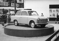 Magyarország, Városliget,Budapesti Nemzetközi Vásár, Budapest XIV., Trabant 601., 1966, Fortepan, német gyártmány, Trabant-márka, nemzetközi vásár, vásár, automobil, Trabant 601, Budapest, Fortepan #9846