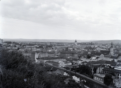 Romania,Transylvania, Cluj-Napoca, látkép a Fellegvárból., 1942, Kurutz Márton, cityscape, picture, view, Fortepan #9896