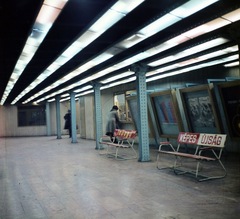 Magyarország, Budapest V., Vörösmarty tér, a Millenniumi Földalatti Vasút végállomása., 1979, UVATERV, színes, földalatti, Budapest, Képes Újság, Fortepan #99208