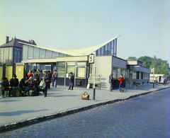 Magyarország, Debrecen, Külső Vásártér, autóbusz-pályaudvar., 1973, UVATERV, színes, buszpályaudvar, autóbuszállomás, hiperbolikus héj, Fortepan #99239