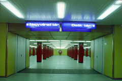 Magyarország, Budapest VIII., Klinikák metróállomás., 1976, UVATERV, színes, metró, metróállomás, Budapest, Fortepan #99419