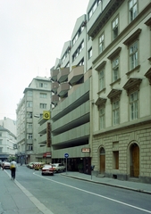 Magyarország, Budapest V., Türr István utca a Váci utca felé nézve., 1988, UVATERV, színes, Budapest, Fortepan #99516